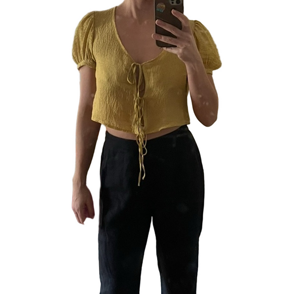 Maison Cleo made in France gold silk Annie blouse INCREDIBLY RARE - Picture 12 of 12